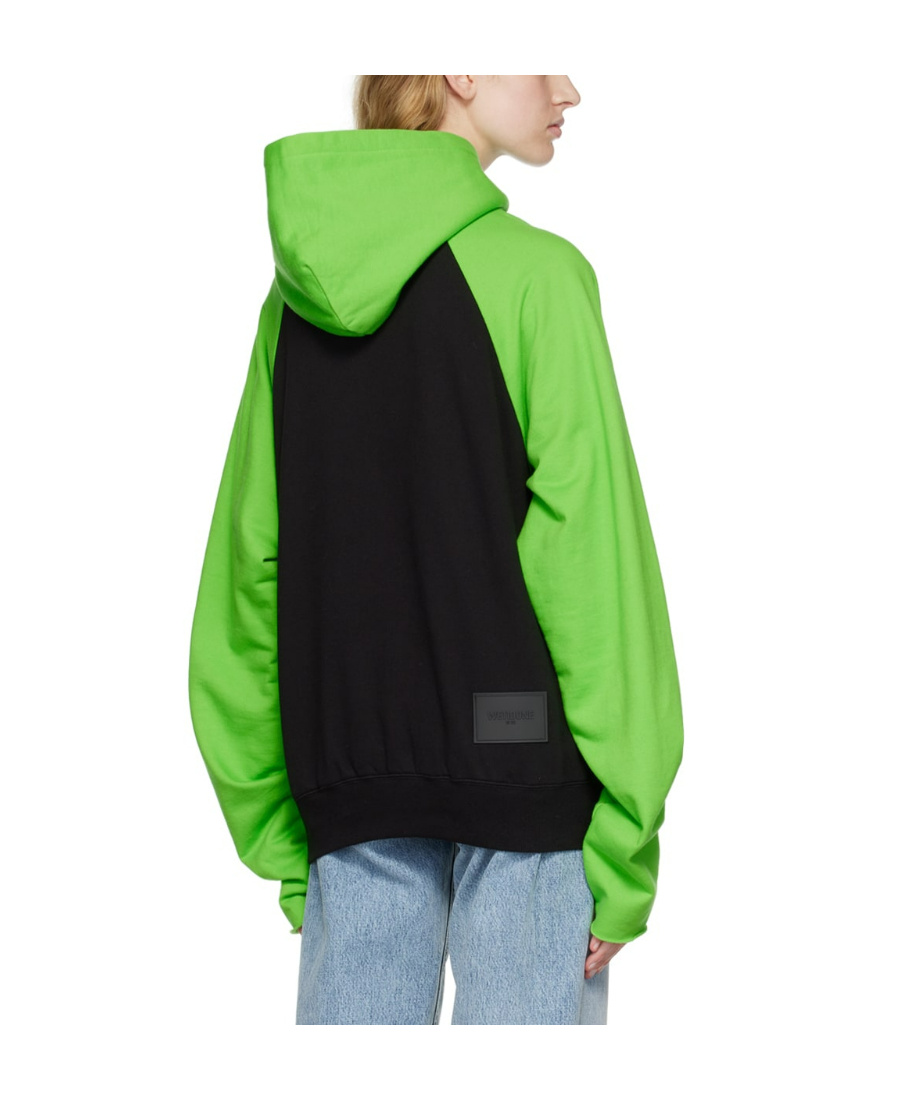 WE11 DONE GRAPHIC-PRINT COTTON HOODIE