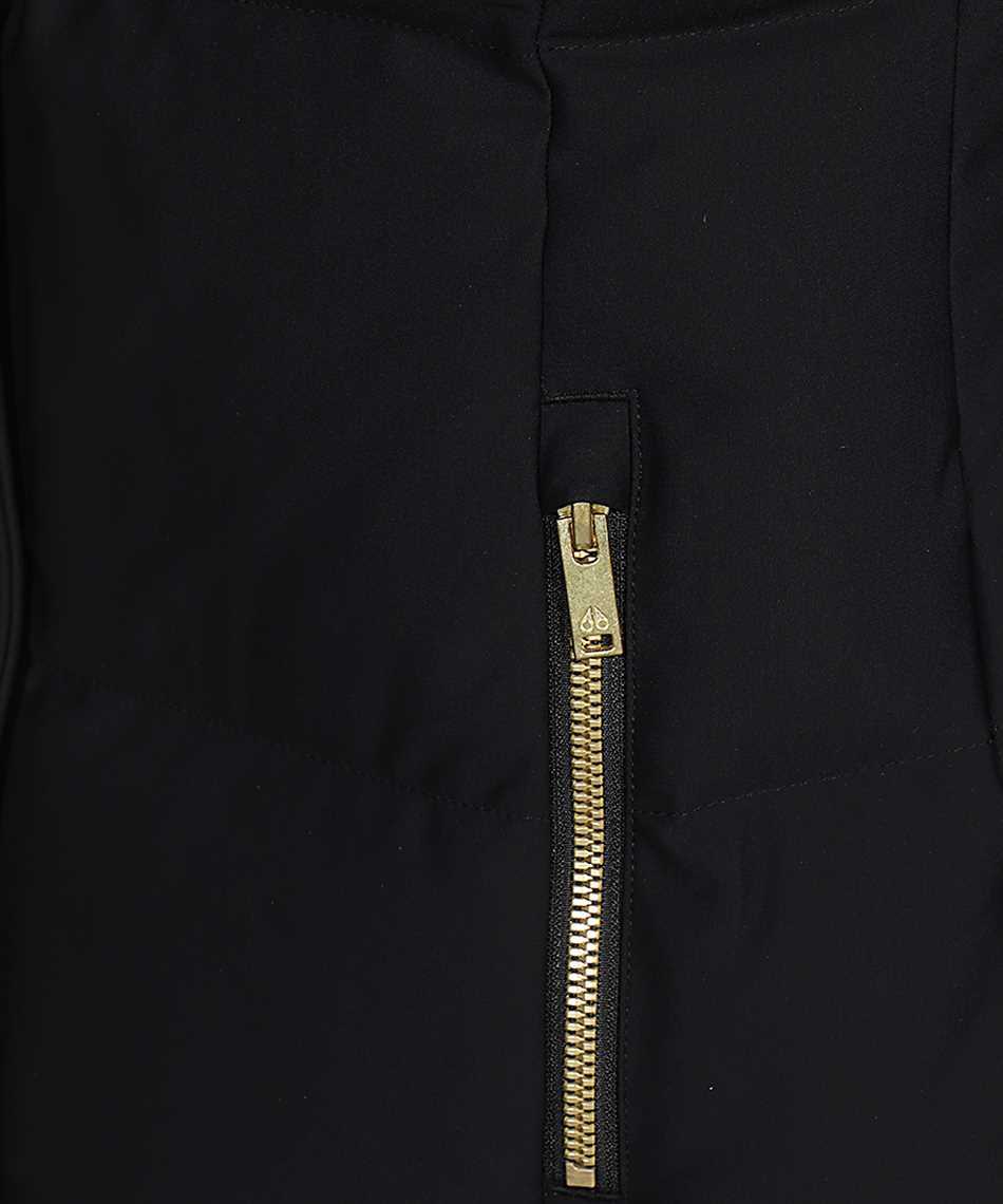 Moose Knuckles Sleeveless Collar Vest In Black