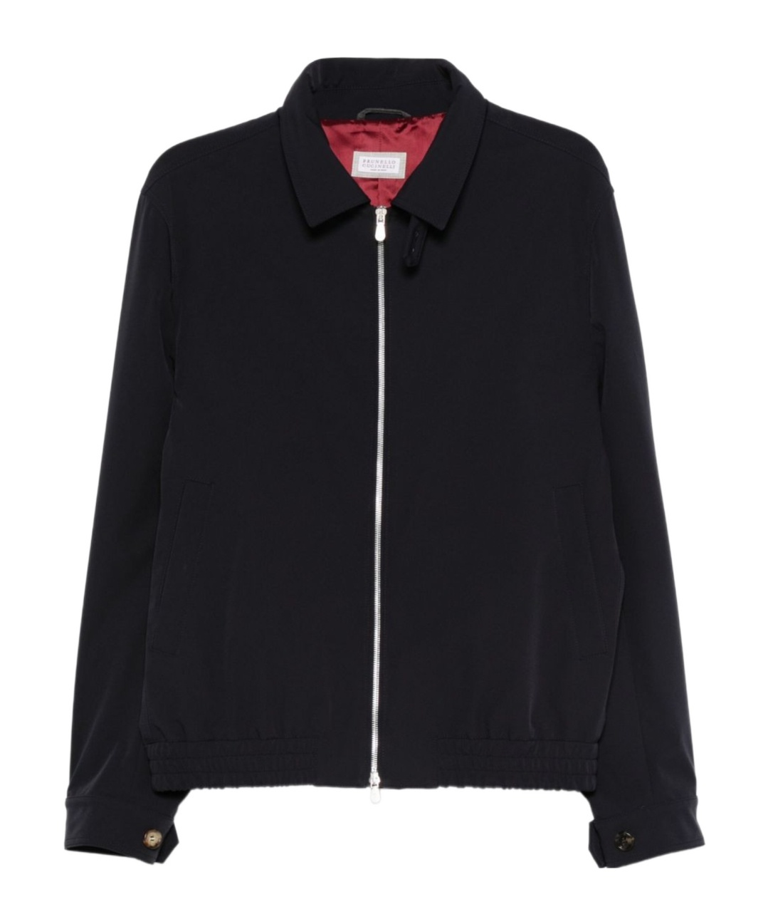 Brunello Cucinelli Zip-fastening Elasticated-hem Bomber Jacket In Black