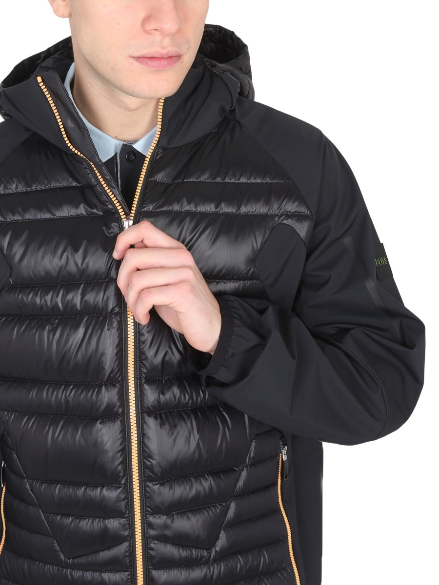 Hugo Boss Boss Hooded Jacket In Black