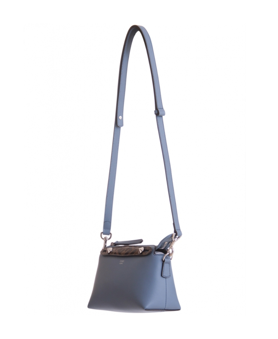Fendi Mini By The Way Shoulder Bag In Gray
