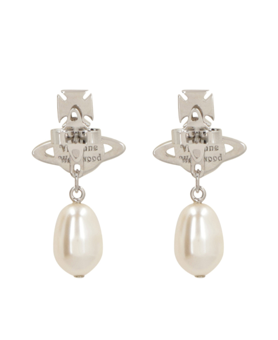 Vivienne Westwood Pendant Earrings In White