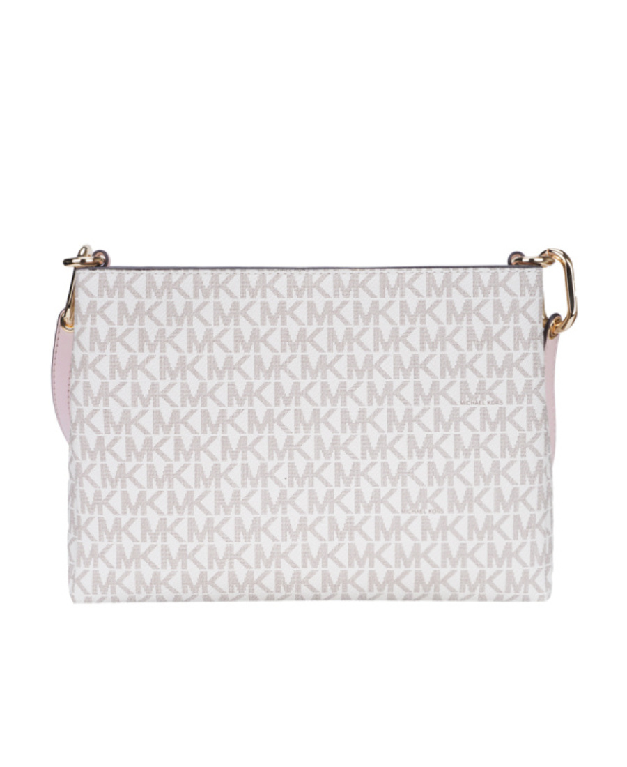 Michael Kors Logo Cross-body Bag In White