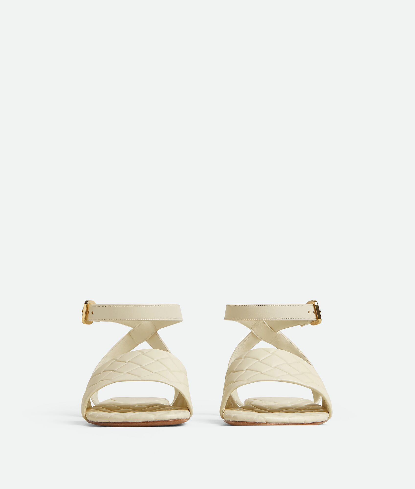 Bottega Veneta Amy Flat Sandals In Nude