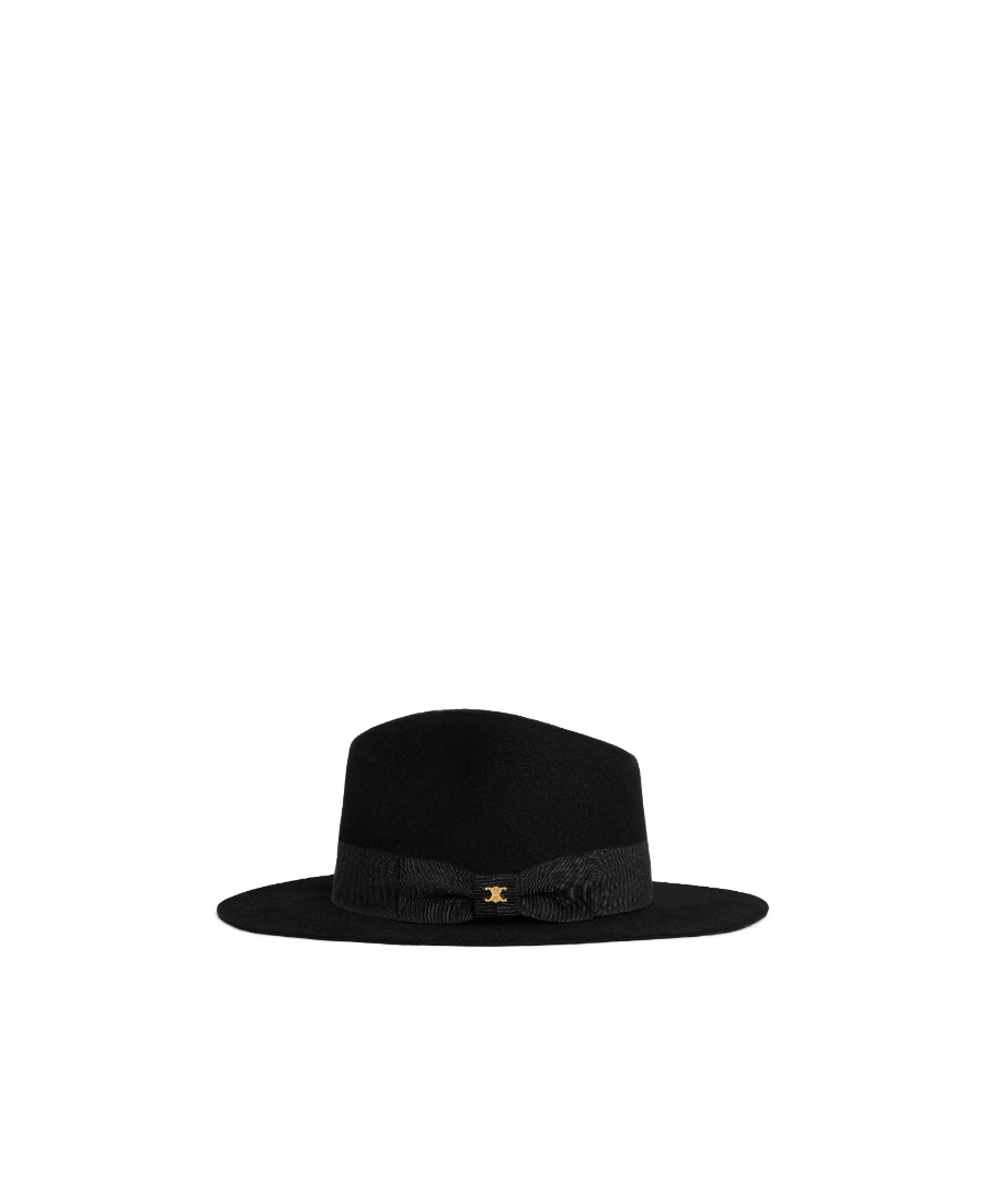 Celine Triomphe Logo Hat In Black