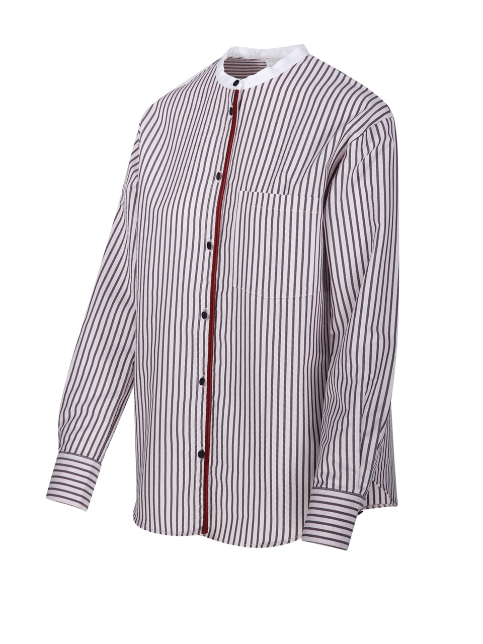 Shop Forte Forte Striped Collar Shirt