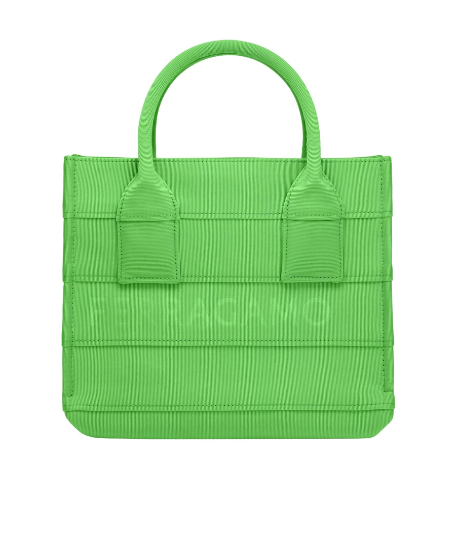 Shop Ferragamo Logo Shoulder Bag In Green