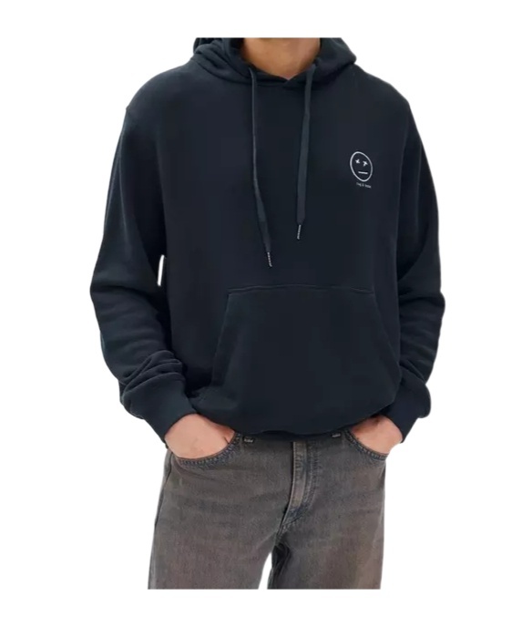 Rag & Bone Long Sleeve Hooded Sweatshirt In Multi