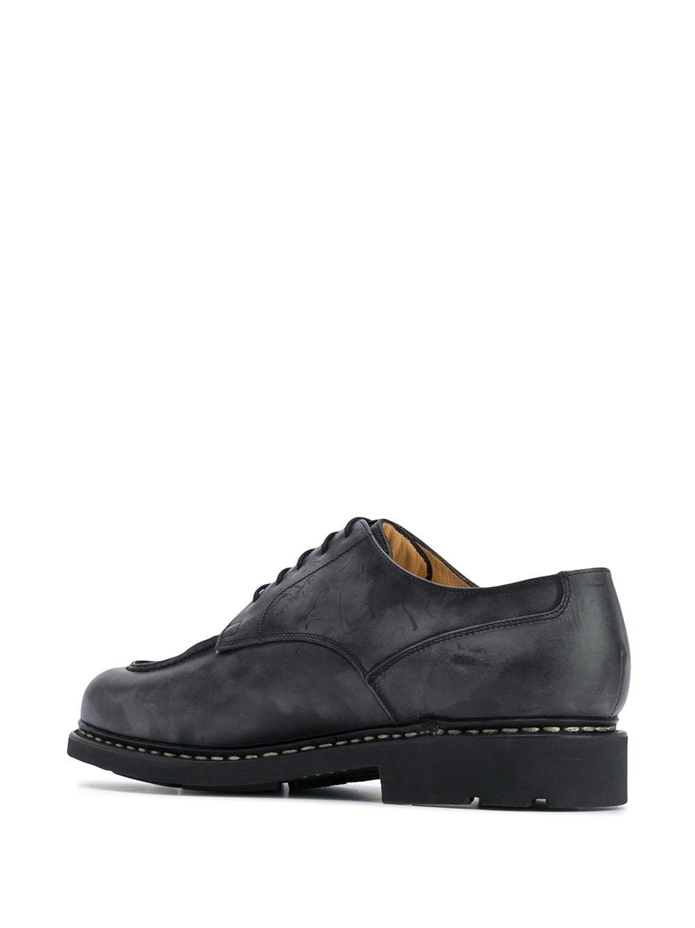 Paraboot Derby-schuhe Mit Runder Kappe In Black