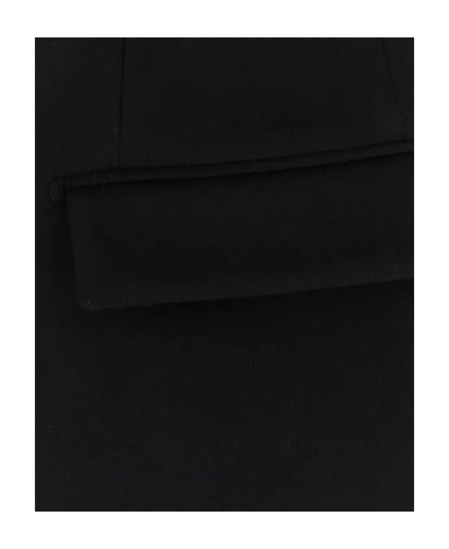 Vtmnts Sleeveless Wool Blazer With Padded Shoulders In Black