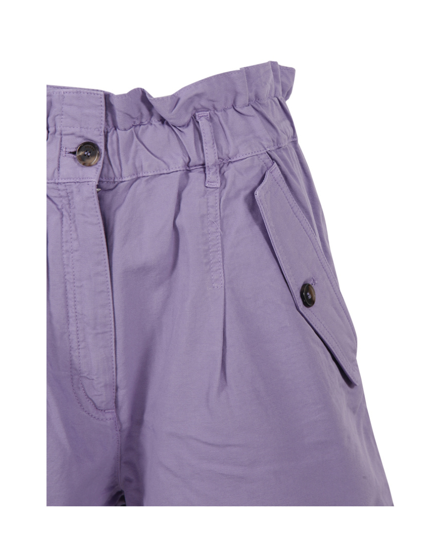 Kenzo K Patch High-rise Shorts In Purple