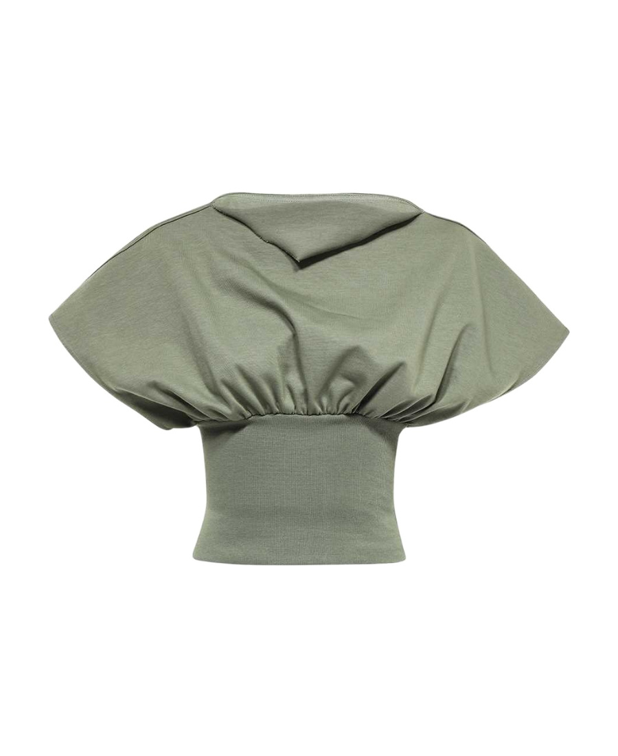 Rick Owens Tommy Cotton Top In Green
