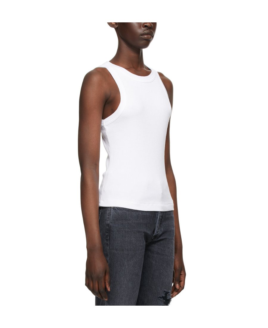 Citizens Of Humanity Isabel Ribbed Jersey Tank Top In White