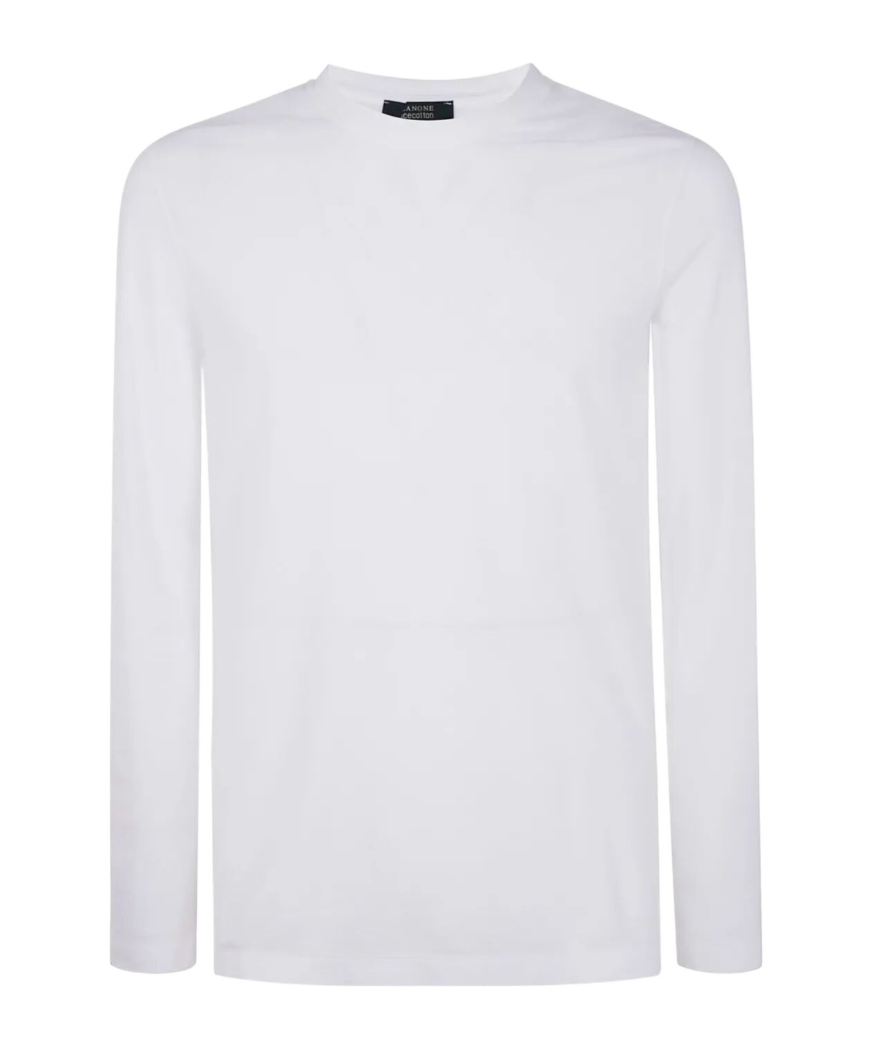 Zanone Crew Neck Plain Design Long Sleeves In White