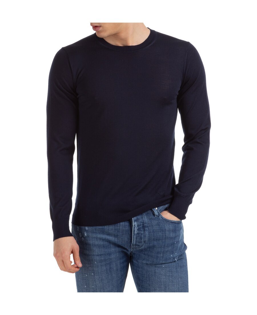 EMPORIO ARMANI EMPORIO ARMANI CREWNECK KNITTED JUMPER