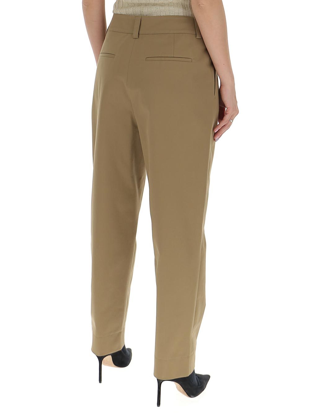 Shop See By Chloé High-waist Straight Trousers In Brown