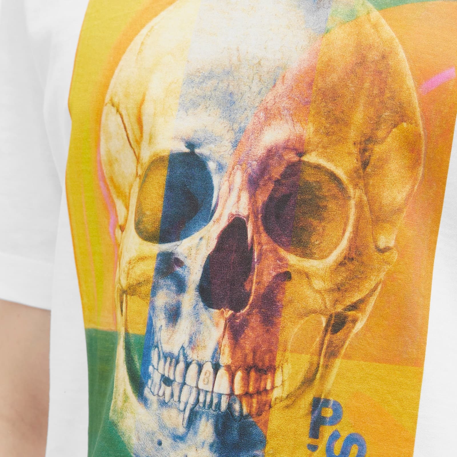 Ps By Paul Smith Ps Paul Smith Skull Square Cotton T-shirt In White