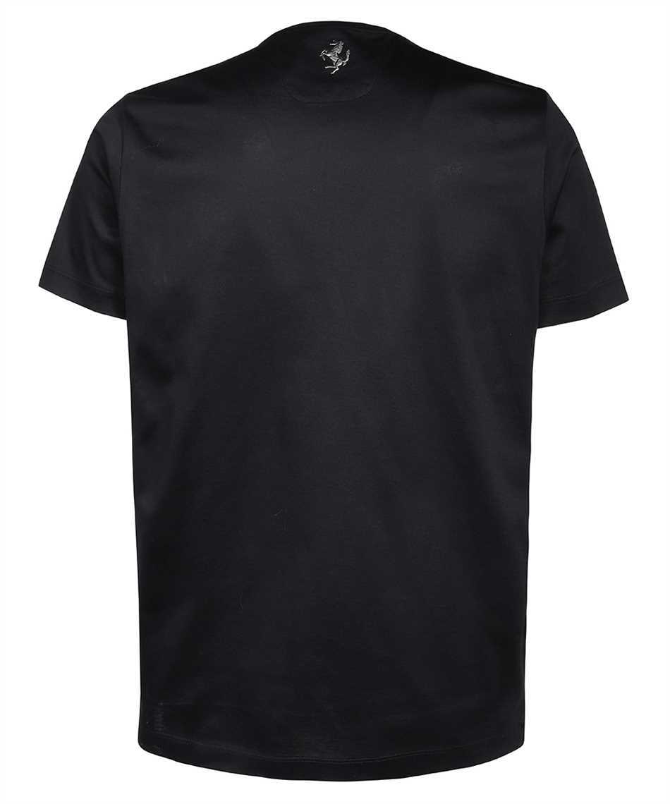 Ferrari Logo Short-sleeved T-shirt In Black