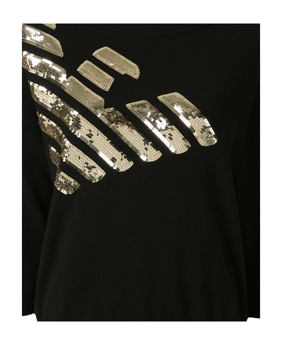 EMPORIO ARMANI LOGO EMBROIDERED SWEATER