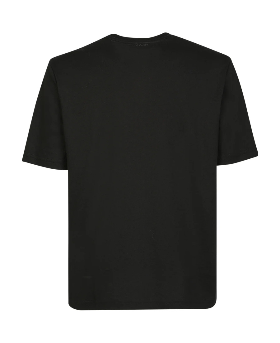 Lanvin T-shirt With Logo And Graphic Print In Black