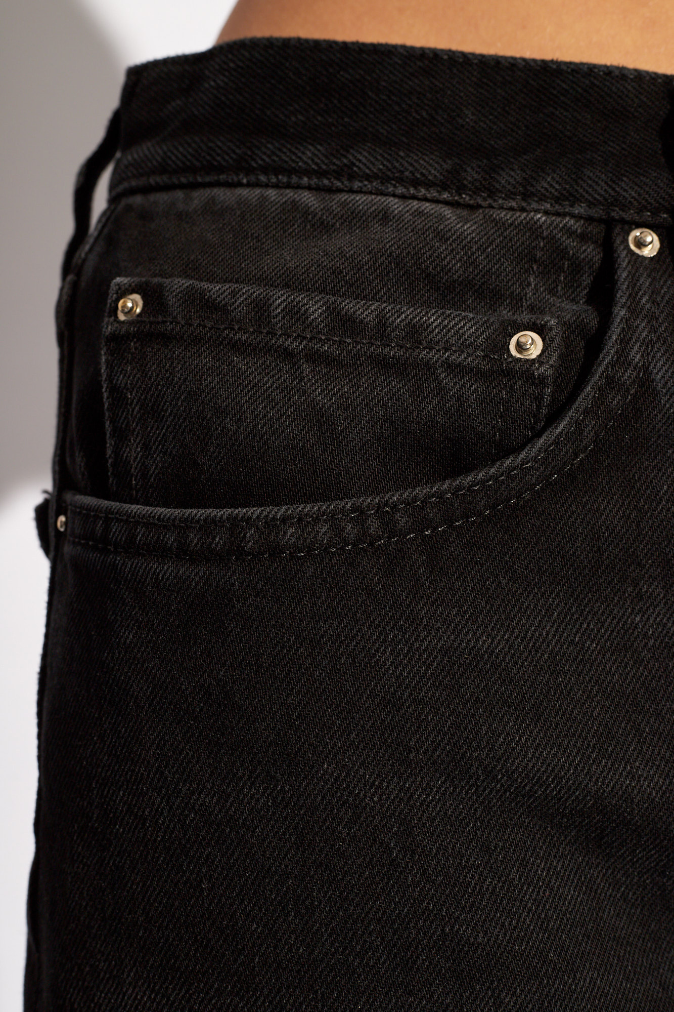 Totême High-rise Straight-leg Jeans In Black