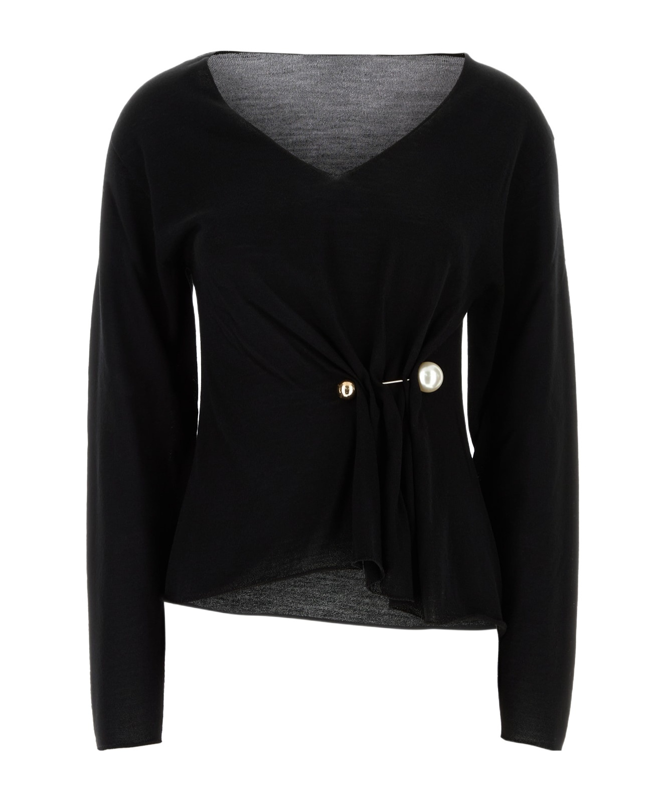 Philosophy Di Lorenzo Serafini Long-sleeved Sweater In Black