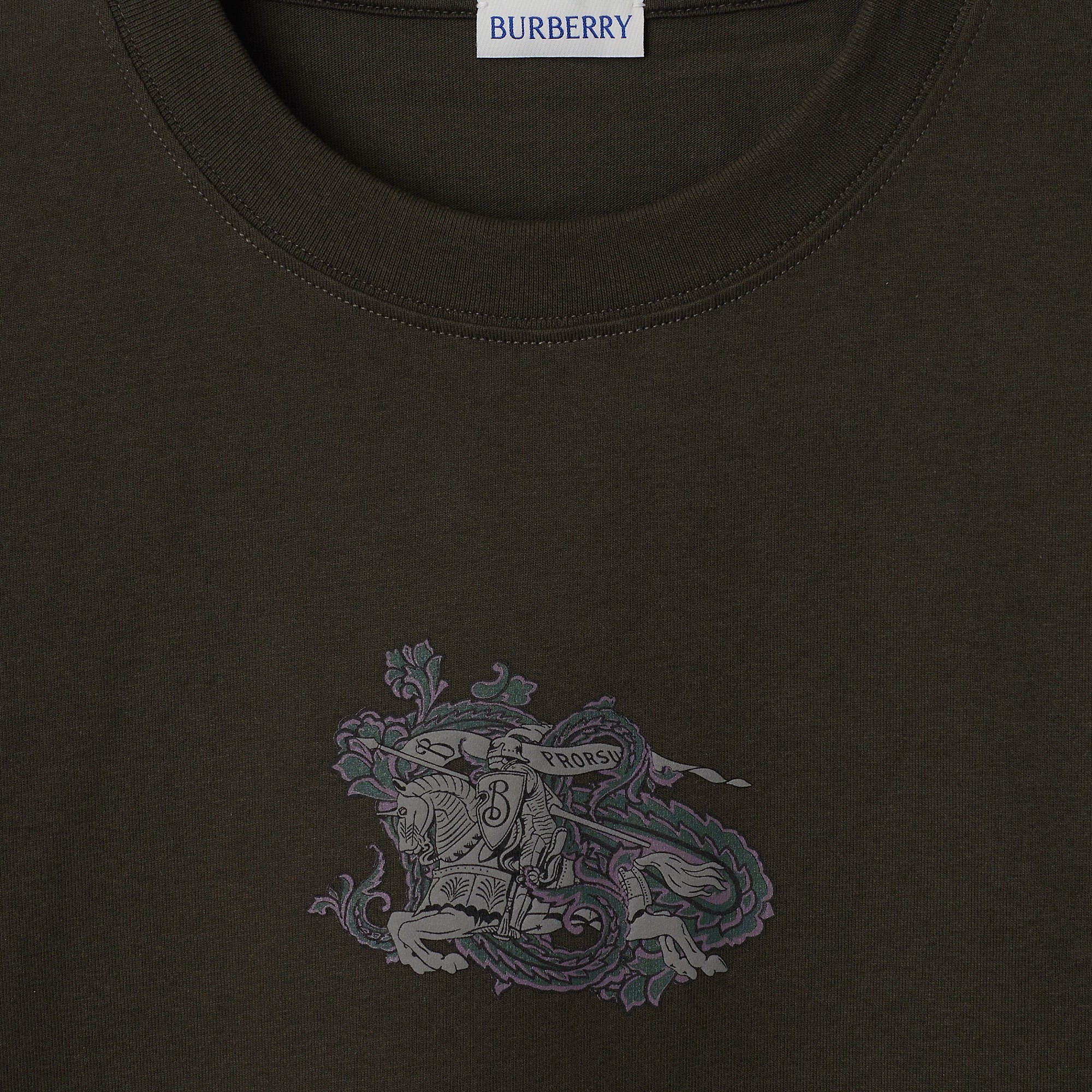 Burberry Ekd-print T-shirt In Black