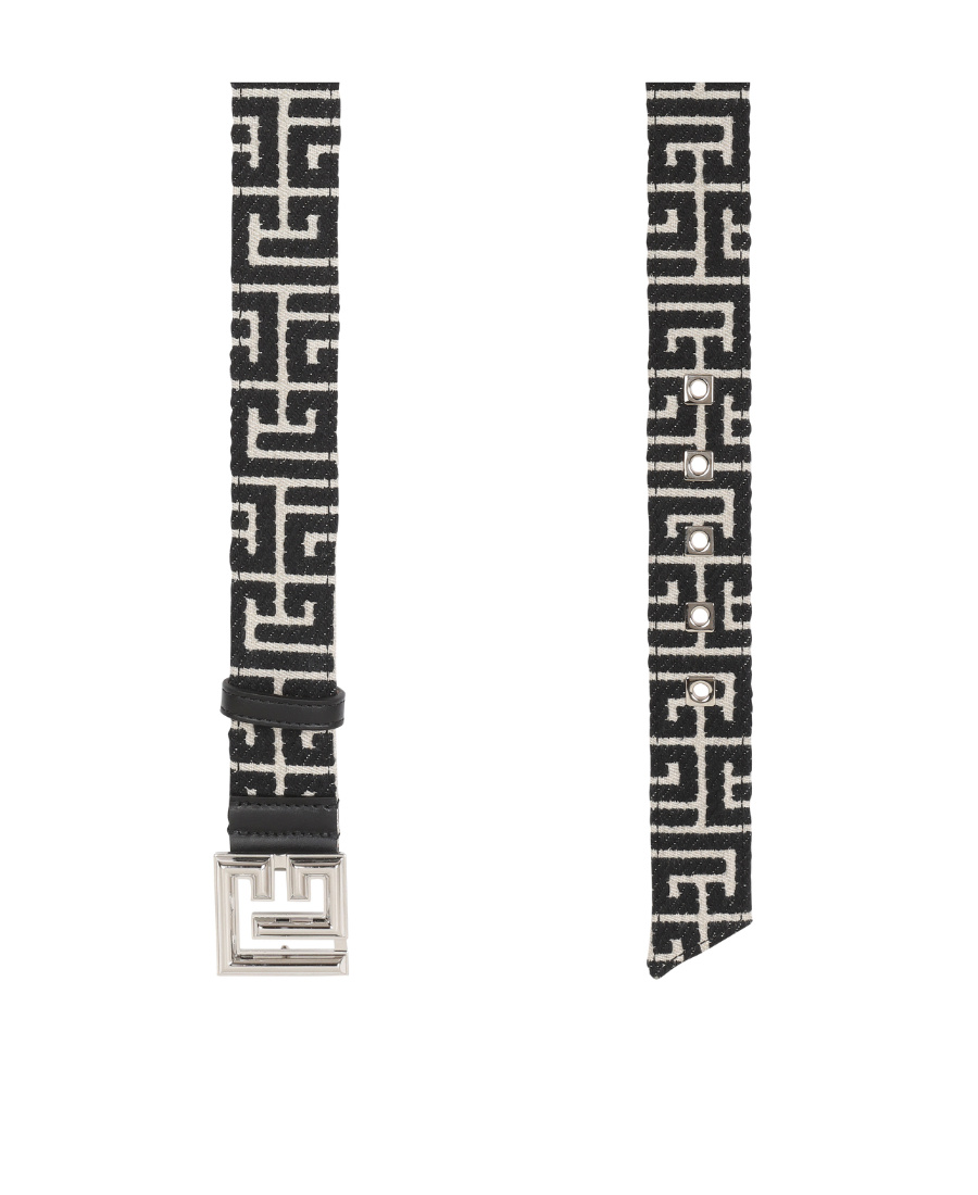 BALMAIN BALMAIN MONOGRAMMED BUCKLE BELT