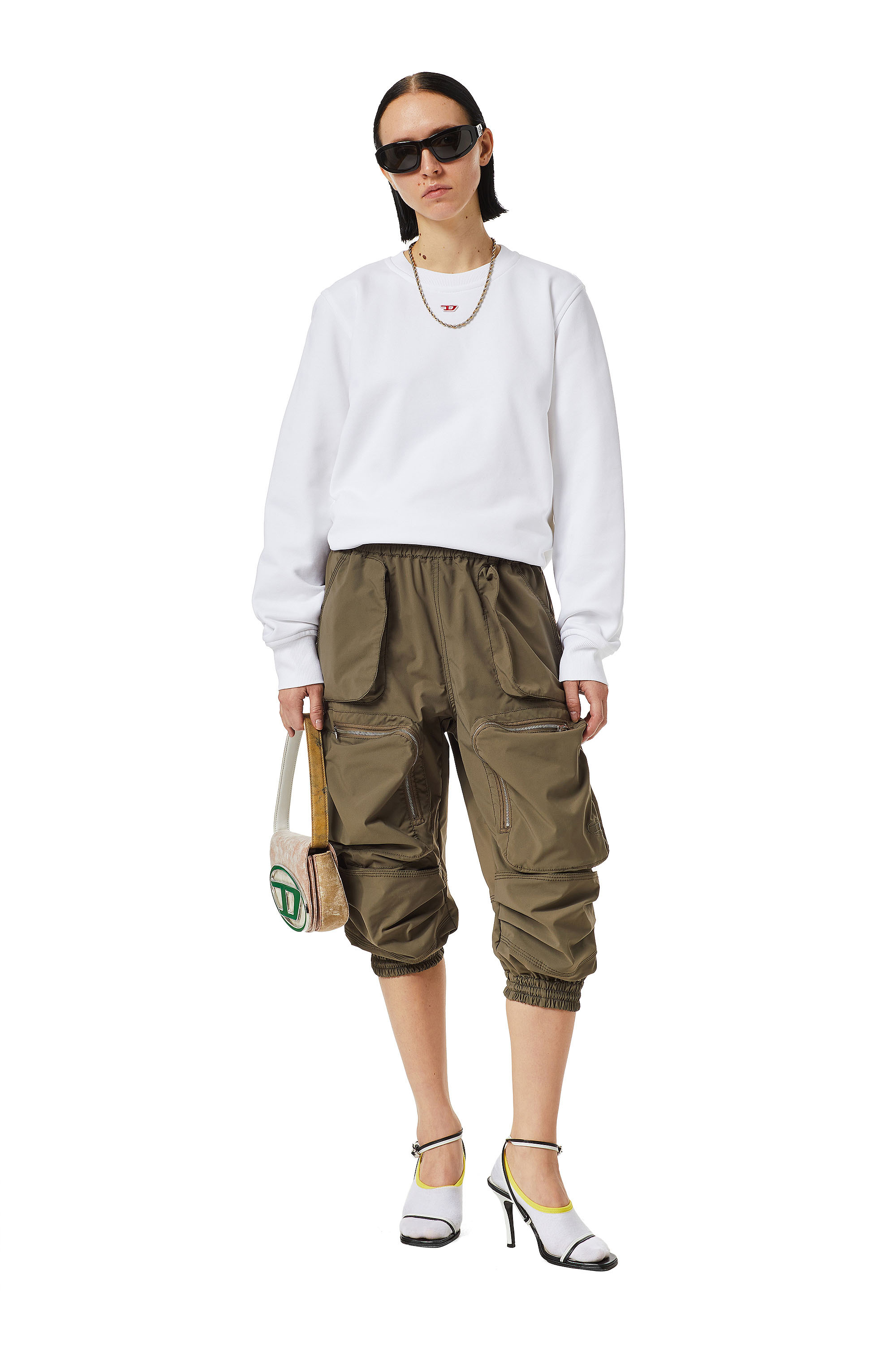 Diesel Long-sleeved Sweater In White