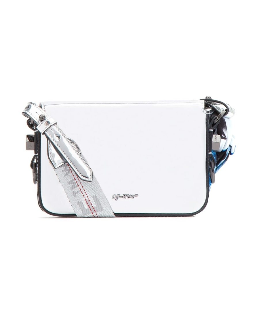Off-white Metal Mirror Mini Shoulder Bag In White