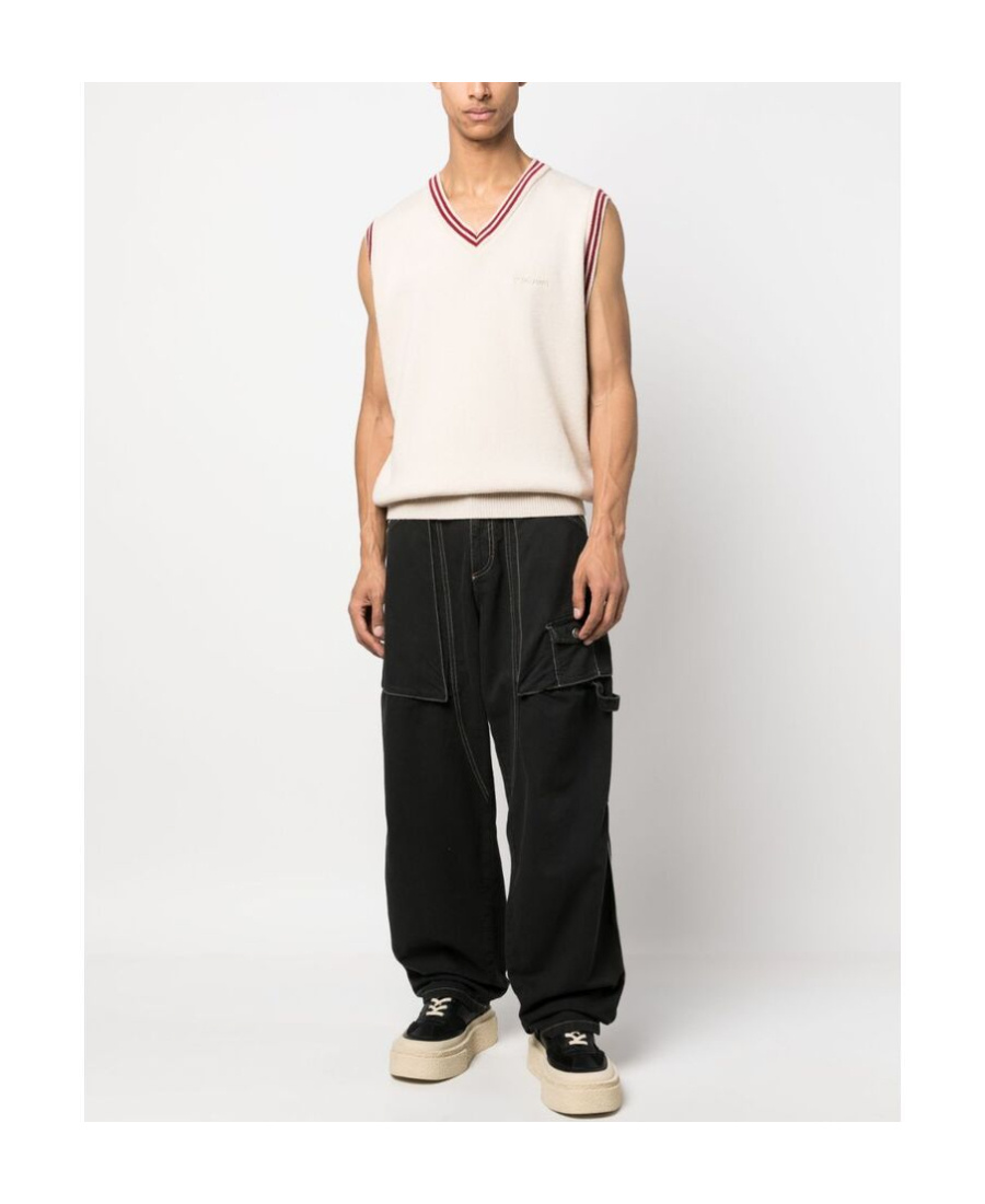 Isabel Marant Multiple-pockets Wide-leg Trousers In Black