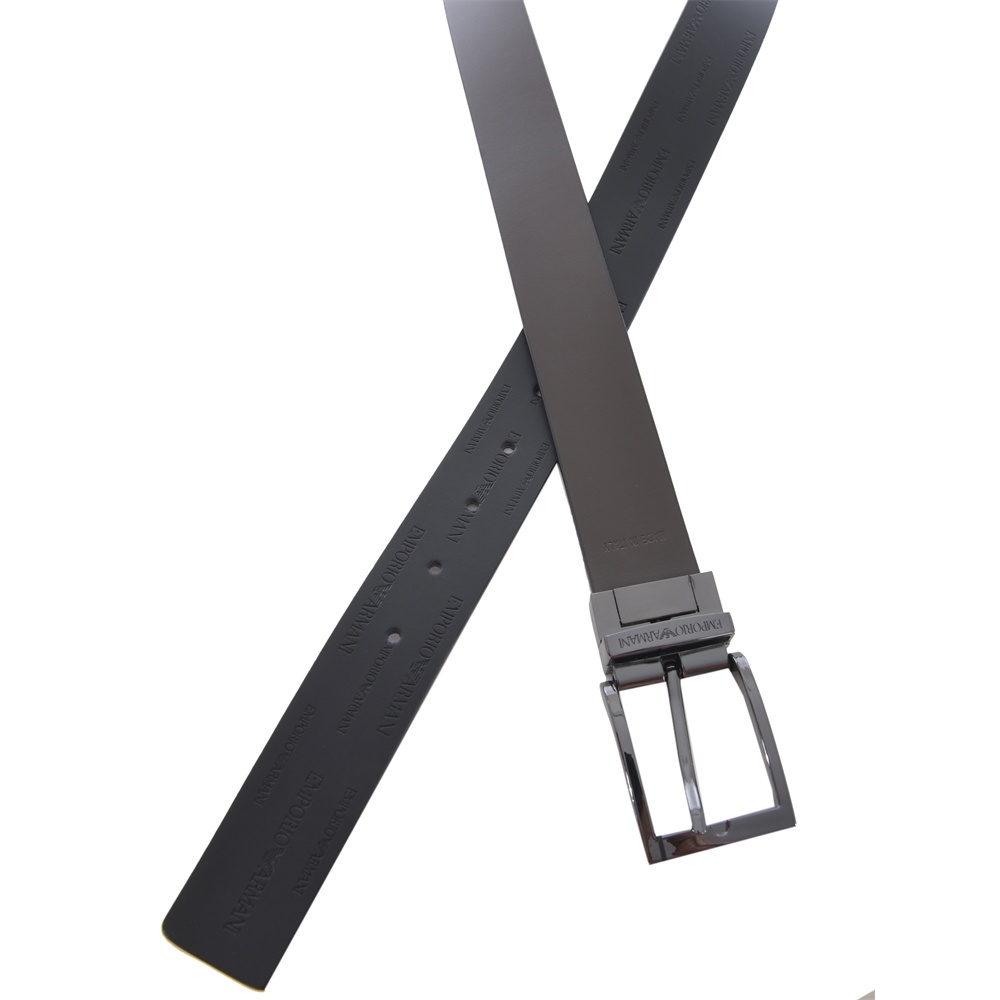 EMPORIO ARMANI EMPORIO ARMANI LOGO EMBOSSED REVERSIBLE BELT