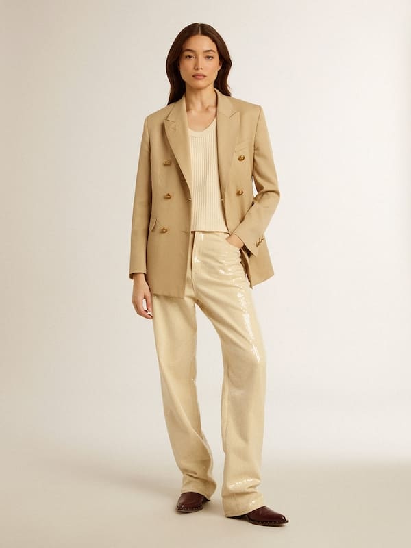 GOLDEN GOOSE GOLDEN GOOSE DELUXE BRAND SEQUIN EMBELLISHED JEANS