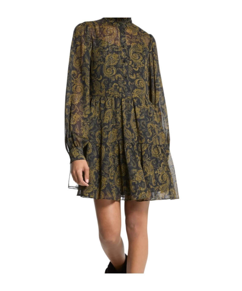 Michael Kors Printed Shirt Dress In Multi