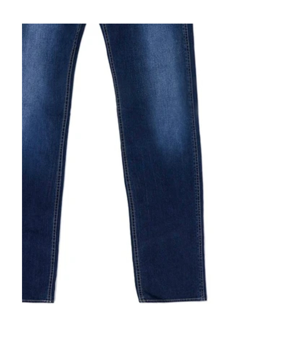Hugo Boss Logo Details Jeans In Blue
