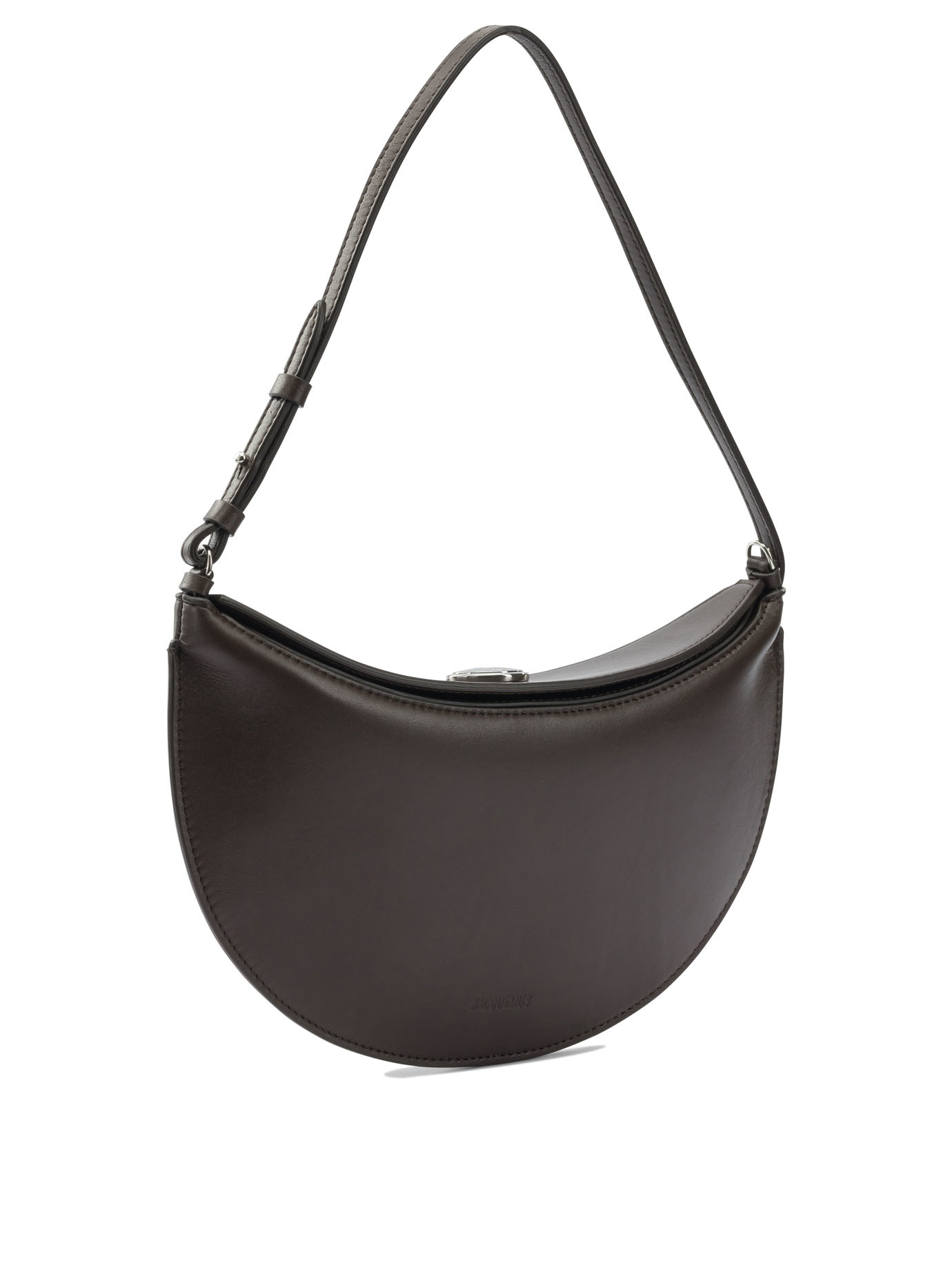 Jacquemus Decorated With A Graphic Pattern And Drawstring Closure. In Brown