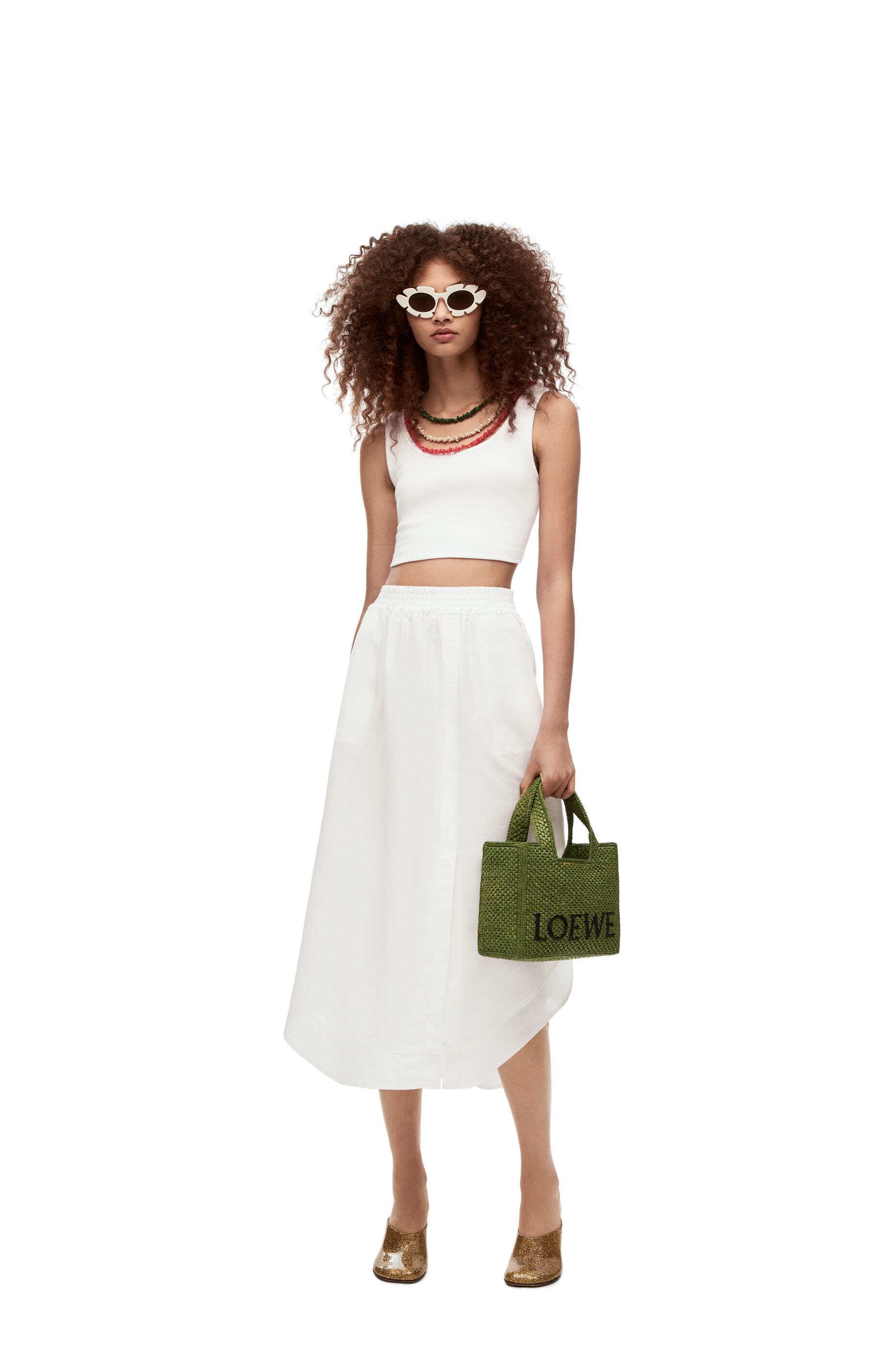Loewe Embellished Tank Top In Cotton