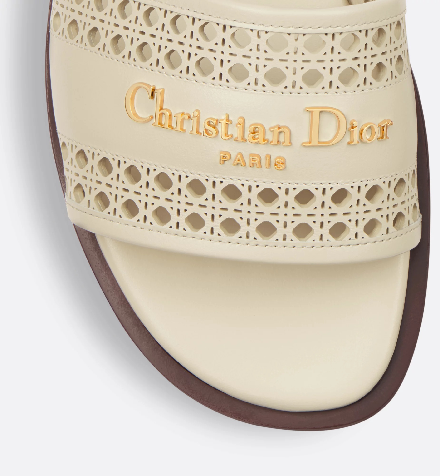 Dior D-lane Slide In Light Biscuit Color