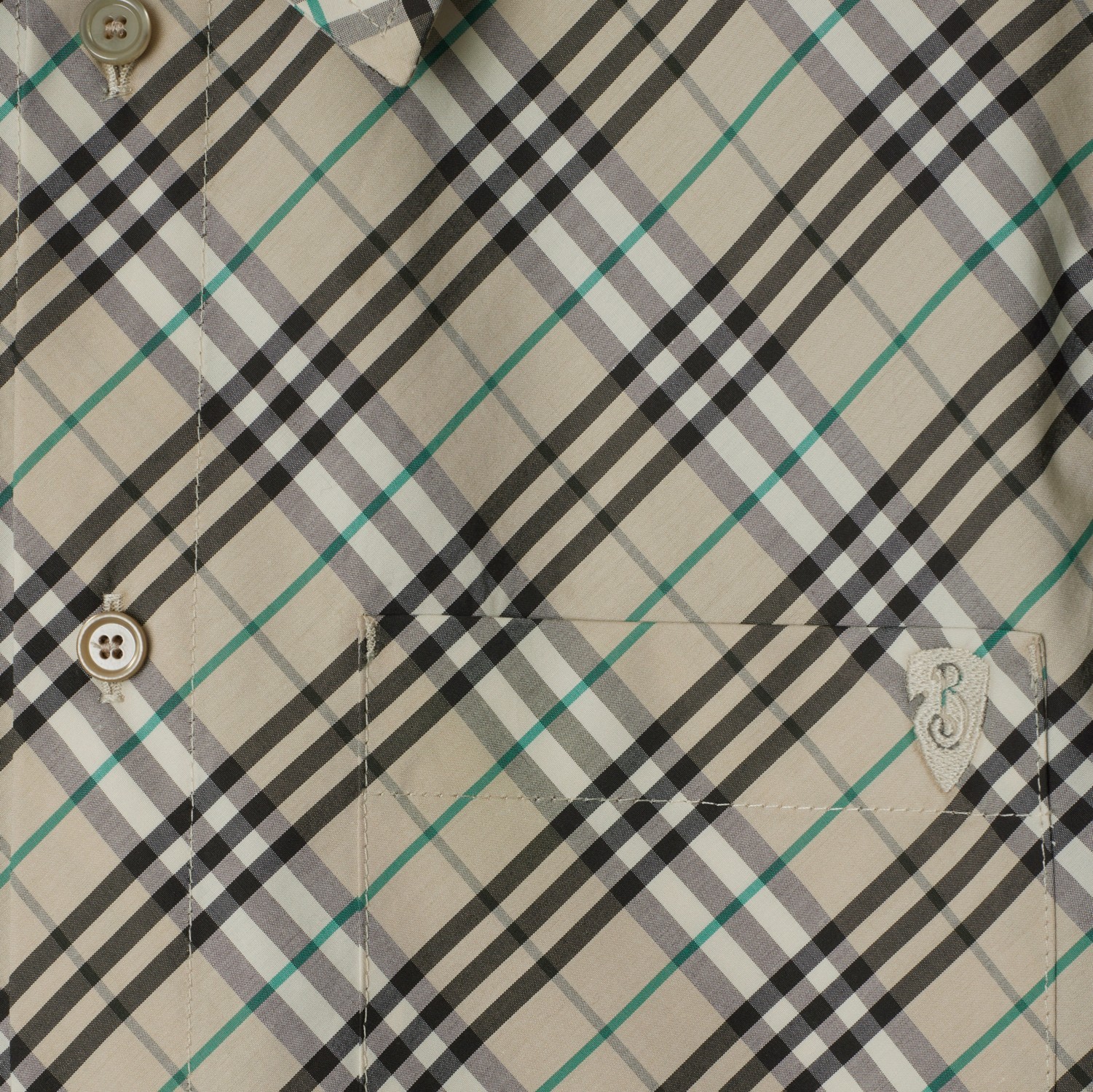 Burberry Women's Checked Cotton Shirt In Gray