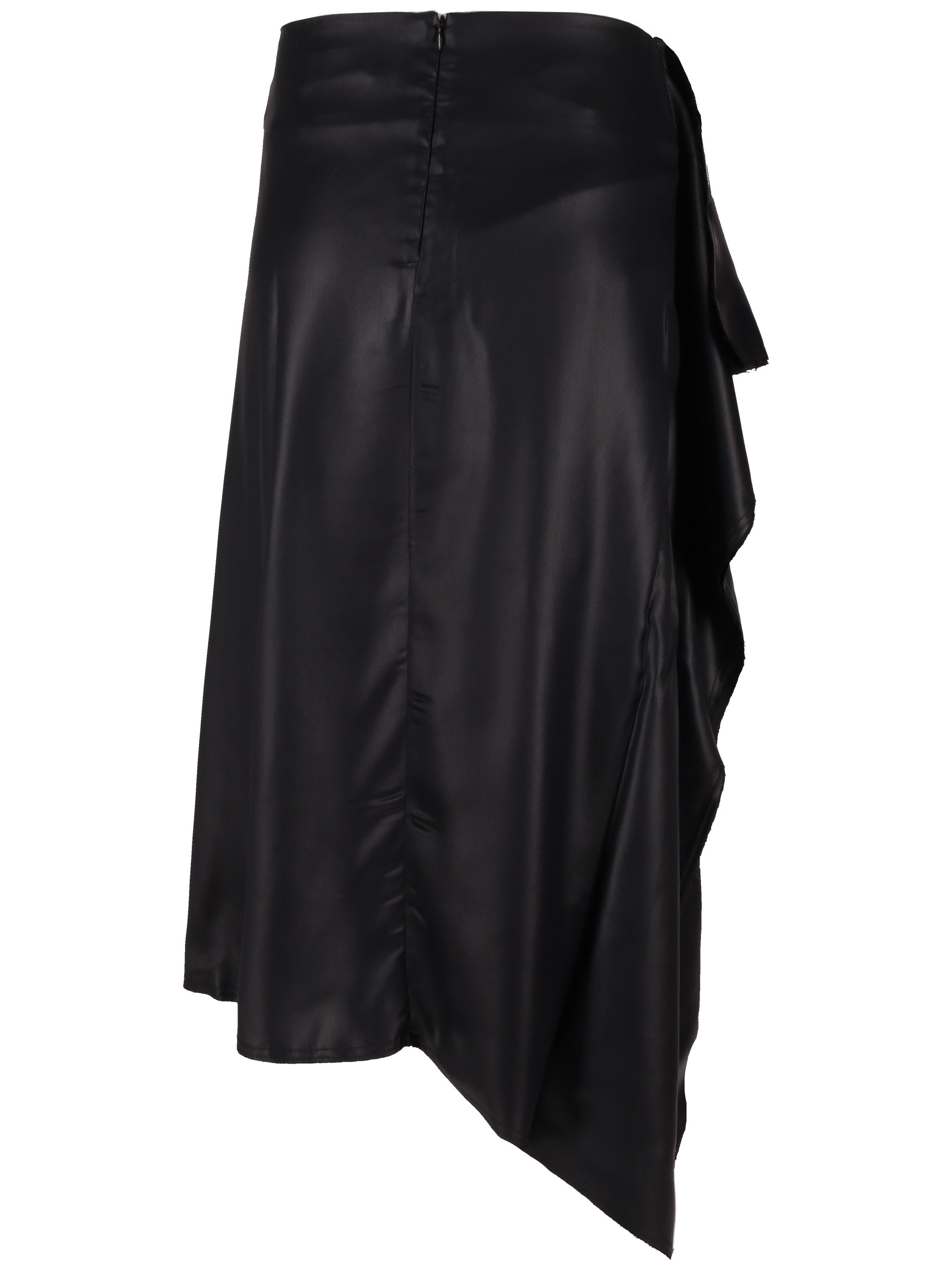 Niccolò Pasqualetti Nota Asymmetric Midi Skirt In Black
