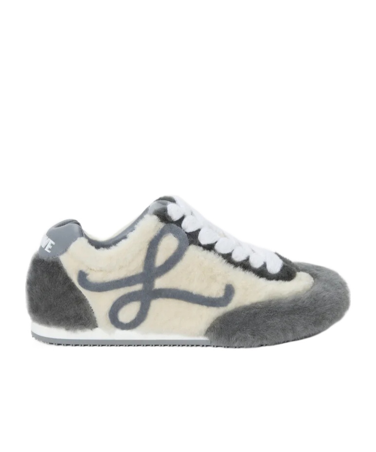 Loewe Lace-up Sneakers In Gray
