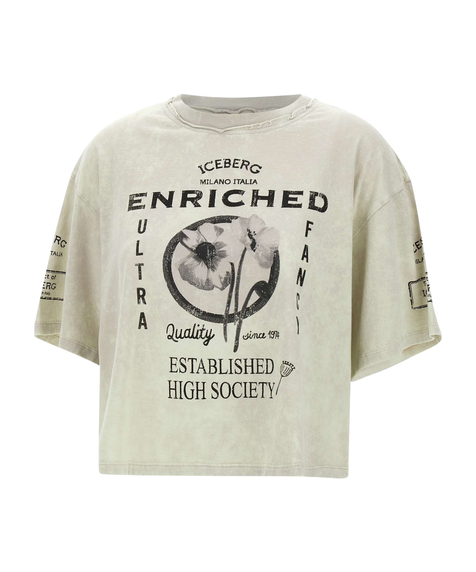 Iceberg Short-sleeved T-shirt In White