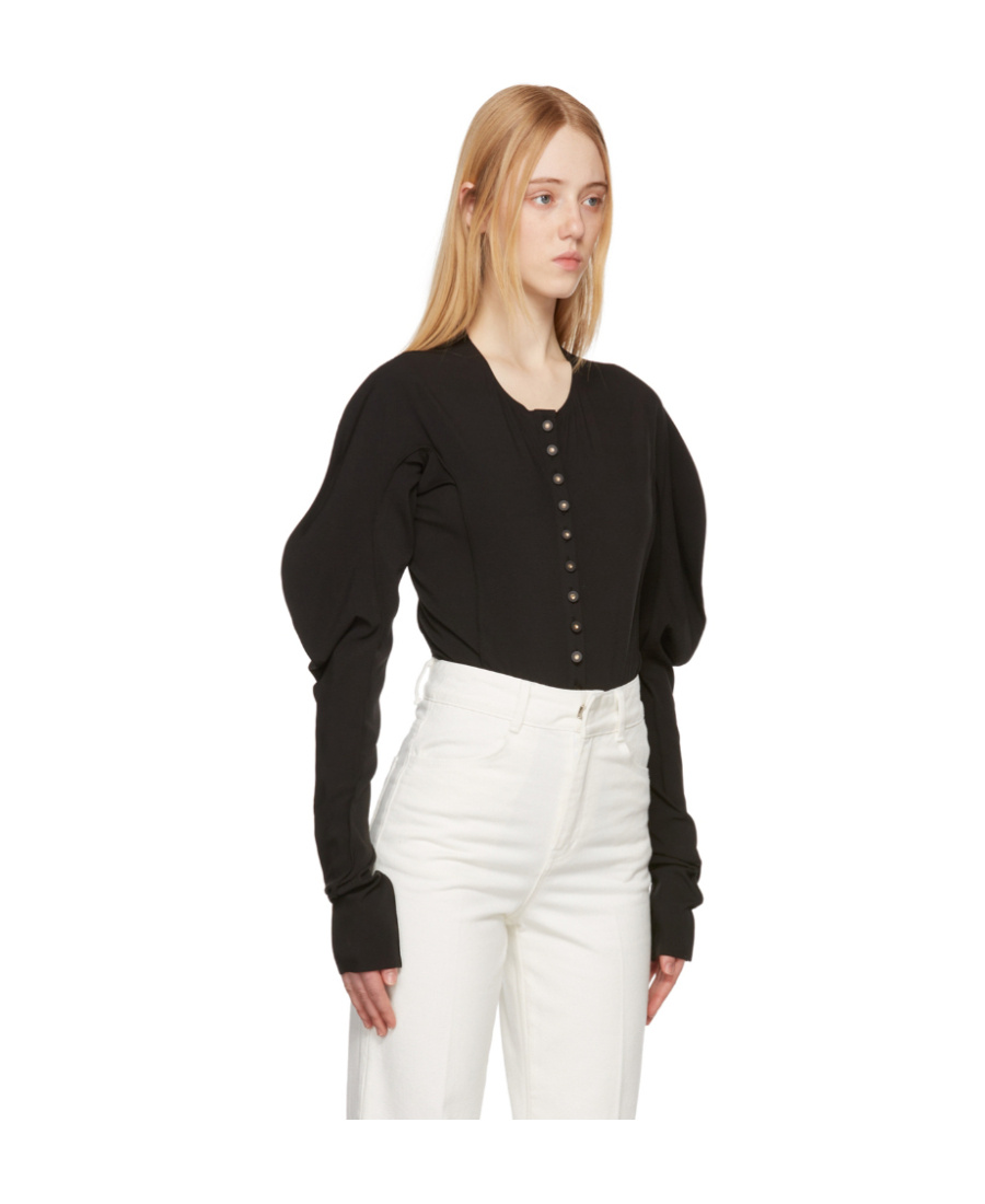 Low Classic Long-sleeved Jumpsuit In Black