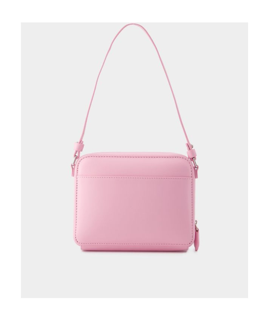 Courrèges Rectangular Shoulder Bag With Adjustable Strap And Minimalist Design In Pink