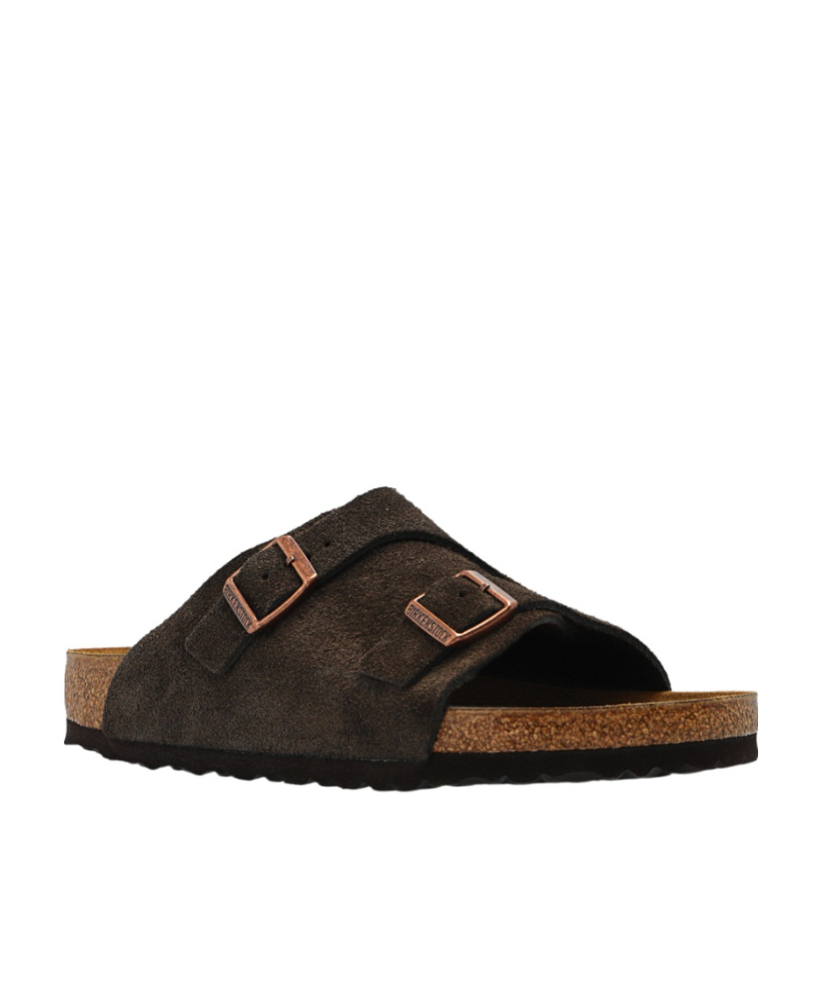 Birkenstock Logo Slippers In Black