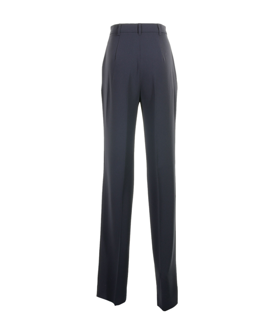 Max Mara Straight Casual Pants In Black