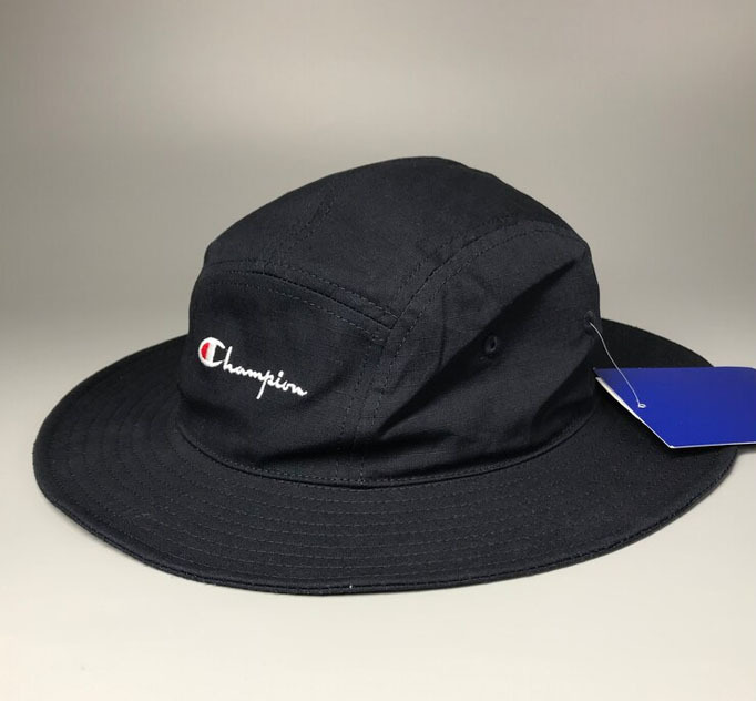 CHAMPION BLACK LOGO FISHERMAN'S HAT 