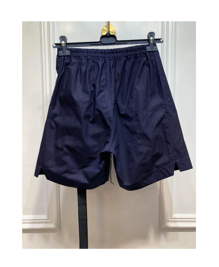 Rick Owens Drkshdw Logo Shorts In Blue