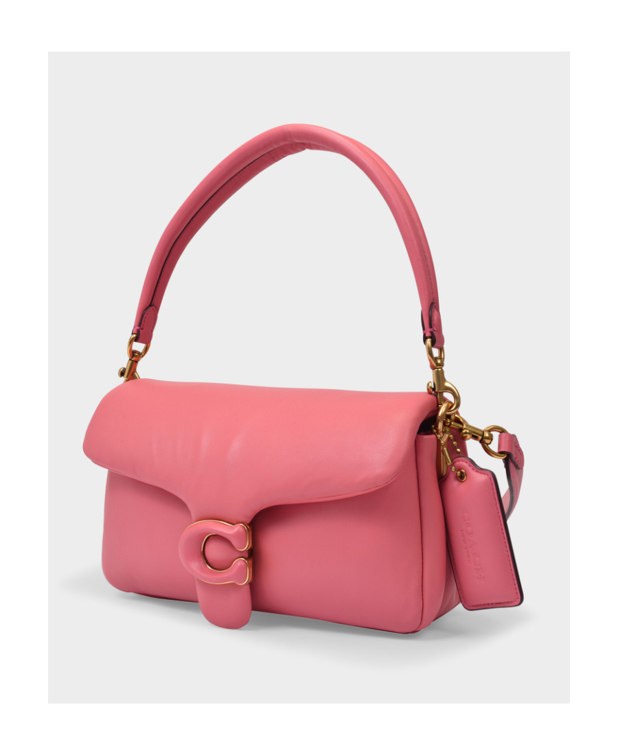 Coach Polished Leather Shoulder Bag In Pink