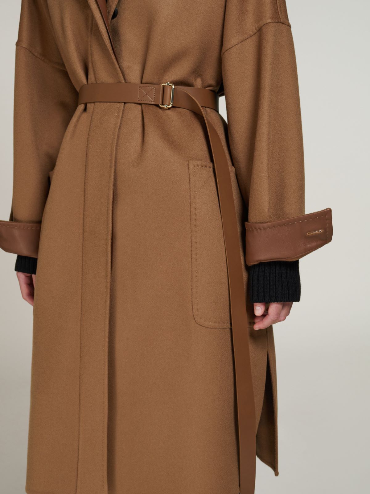 Max Mara Oversize Coat In Cashmere Coats Brown In Brown